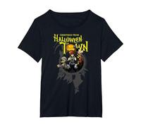 Disney Kingdom Hearts Greetings From Halloween Town Camiseta, Mujer tallas grandes, Negro, 1XL Grande