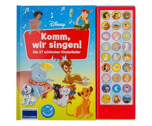 Disney - Komm, wir singen! Die 27 schönsten Kinderlieder - 27-Button-Soundbuch - Liederbuch mit Noten zum Mitsingen