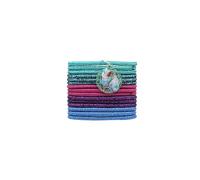 DISNEY La Petite Sirène - Elásticos para el cabello, juego de 15 piezas, Charm Ariel - Accesorios para el cabello de niña - Scrunchie - Sin metal, película The Little Mermaid - Ariel - Producto