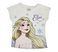 Disney LA Reina DE Nieves, Camiseta, Niño, Niña, (4 a 10 años), Polo, Camiseta de Tirantes, Camisa, Estampado, Ropa, Unisex, Niños, Deportes, Transpirable, Modelo DIS FROZ 5202C386 S2-4A, Beige
