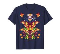 Disney: La torre de animales del rey león Camiseta, Hombre, Azul Marino, M