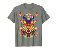 Disney: La torre de animales del rey león Camiseta, Hombre, Verde militar jaspeado, XXL