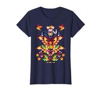 Disney: La torre de animales del rey león Camiseta, Mujer, Azul Marino, XS