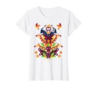 Disney: La torre de animales del rey león Camiseta, Mujer, Blanco, XL