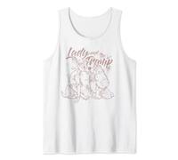 Disney Lady And The Tramp Line Art Camiseta sin Mangas