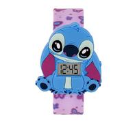 Stitch LAS4140 - Reloj digital con diseño de mariposa para niños, rosa, Disney