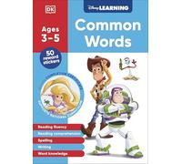 Disney Learning Common Words (Ages 3-5): Preschool/Reception English Reading, Spelling, Writing Workbook for Kids, Aligned with National Curriculum
