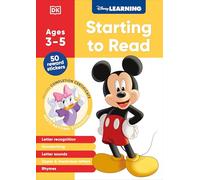 Disney Learning Starting to Read Ages 3-5: Preschool English Handwriting, Alphabet Workbook for Kids, Curriculum-Based