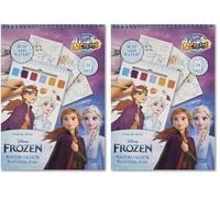 Disney Libro Colorear Acuarelas Frozen (Paquete de 2)