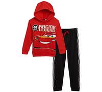 Disney Lightning McQueen Toddler Boys Pullover Hoodie and Pants Set Red/Black 4T