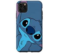 Disney Lilo and Stitch Cute Stitch Face Gris pizarra Carcasa para iPhone 11 Pro Max
