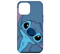 Disney Lilo and Stitch Cute Stitch Face Gris pizarra Carcasa para iPhone 12 Pro Max