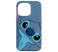 Disney Lilo and Stitch Cute Stitch Face Gris pizarra Carcasa para iPhone 13 Pro