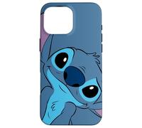 Disney Lilo and Stitch Cute Stitch Face Gris pizarra Carcasa para iPhone 16 Pro Max