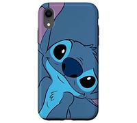 Disney Lilo and Stitch Cute Stitch Face Gris pizarra Carcasa para iPhone XR