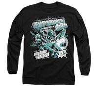 Disney Lilo and Stitch Experimen Long Sleeve T Shirt, Black Camiseta, Negro, M Unisex Adulto