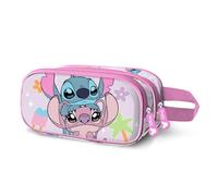 Disney Lilo and Stitch Heart-Pack of Plush Diary + 6-Coloured Pen, Blue