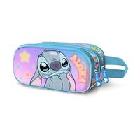 KARACTERMANIA Disney Lilo and Stitch Heart-Pack of Plush Diary + 6-Coloured Pen, Blue