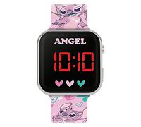 Disney Lilo and Stitch LAS4087 - Reloj con correa LED, rosa, talla única, Correa