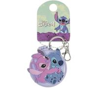 Disney - Llavero compacto Lilo and Stitch - Espejo y cepillo para el pelo - Azul y rosa