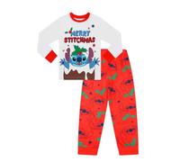 Disney Lilo and Stitch Merry Stitchmas - Conjunto de pijama familiar a juego para hombre, mujer, niño y niña, blanco, M