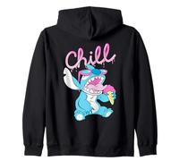 Disney Lilo and Stitch Neon Ice Cream Chill Drip Sudadera con Capucha