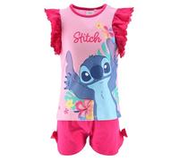 Disney Lilo and Stitch Niñas Pijama Corto (Rosa,8 años)