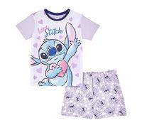 Disney Lilo and Stitch - Pijama corto para niñas de 5 a 15 años, producto oficial, Lila, 5-6 Years