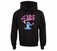 Disney Lilo and Stitch - Sudadera con Capucha para niño, Unisex, Color Negro, Jersey con Capucha Stitch | Producto Oficial de Lilo and Stitch, Negro, XXL