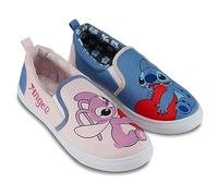 Disney Lilo and Stitch - Zapatillas clásicas de Lona Lilo and Stitch para Mujer, sin Cordones, de Lona, Azul/Claro, 42 EU