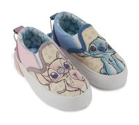 Disney Lilo and Stitch - Zapatillas de deporte para niña, Lilo, Stitch, Angel, Ohana, Slip-on, para niños, Stitch Slip On, azul claro, 5 Little Kid