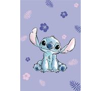Disney Lilo e Stitch - Manta de microfibra, color azul, 100 x 150 cm, 100% poliéster