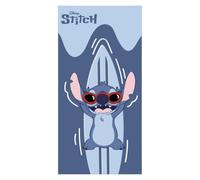 Disney Lilo ET Stitch, Toalla, 100x140 cm, Mixto, Niño, Niña, Lona, Cuadros, Toalla de Playa, Toalla de baño, Lino, Algodón, Modelo AYM-036STITCH-BTM S1-TU, Bleu