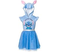 Disney Lilo & Puntada Niñas Grandes Malla Cosplay Manga Corta Vestido Azul 14-16, P-FL2281331LS