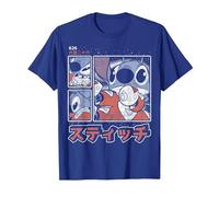 Disney Lilo & Stitch 626 Stitch Day Kanji Panels Camiseta, Hombre, Azul Real, 3XL