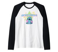 Disney Lilo & Stitch Adorable Y2K Style Color Pop Poster Camiseta Manga Raglan