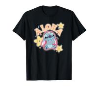 Disney Lilo & Stitch Aloha Cute Stitch Bright Big Chest Logo Camiseta