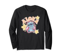 Disney Lilo & Stitch Aloha Cute Stitch Bright Big Chest Logo Manga Larga