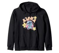 Disney Lilo & Stitch Aloha Cute Stitch Bright Big Chest Logo Sudadera con Capucha