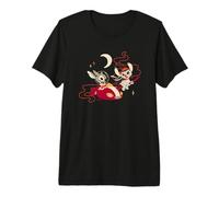 Disney Lilo & Stitch Angel and Stitch Halloween Flight Premium T-Shirt