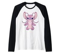 Disney Lilo & Stitch Angel Front and Back 2-Sided Camiseta Manga Raglan