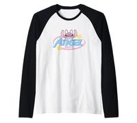 Disney Lilo & Stitch Angel Star Experiment 624 Chest Logo Camiseta Manga Raglan