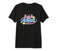 Disney Lilo & Stitch Angel Star Experiment 624 Chest Logo Camiseta premium