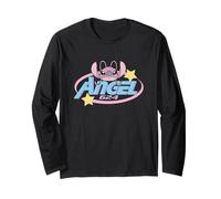 Disney Lilo & Stitch Angel Star Experiment 624 Chest Logo Manga Larga