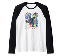 Disney Lilo & Stitch Being Unique Makes The World Colorful Camiseta Manga Raglan