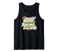 Disney Lilo & Stitch Believe In Your Inner Alien Retro Logo Camiseta sin Mangas