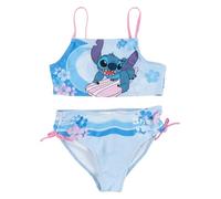 Disney Lilo & Stitch Bikini niña - Conjunto 2 Piezas Traje de baño Azul (122-128)