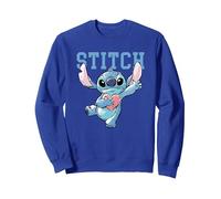 Disney Lilo & Stitch Clutching Hearts Sudadera, Unisex para adultos, Azul Real, XXL