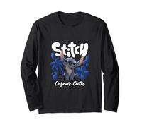 Disney Lilo & Stitch Cosmic Cutie Tropical Logo Manga Larga