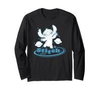 Disney Lilo & Stitch Cute Cosmic Stitch 626 Big Chest Logo Manga Larga